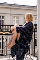 granatowy szlafrok męski i damski