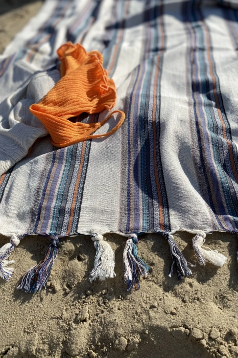 Bursa - weightless peshtemal in a gray colour